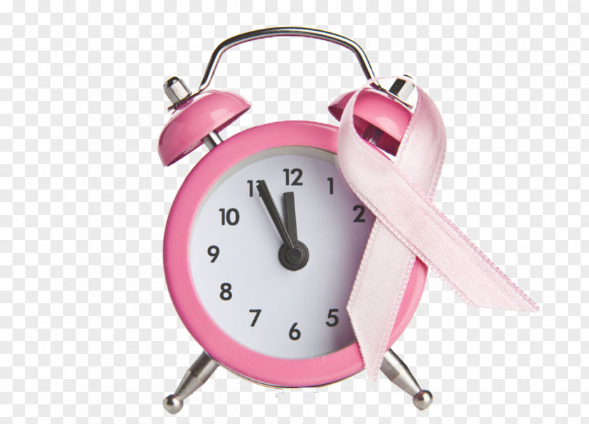 Pink Ribbon Breast Cancer Awareness PNG ribbon cancer awareness, Clock clipart PNG