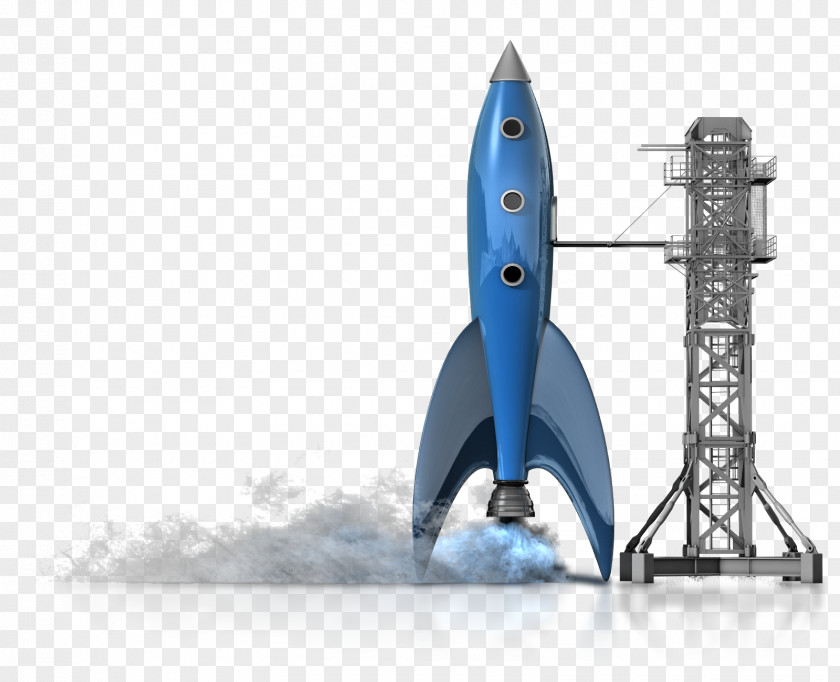 Ready-to-use Rocket Launch Pad Spacecraft Clip Art PNG