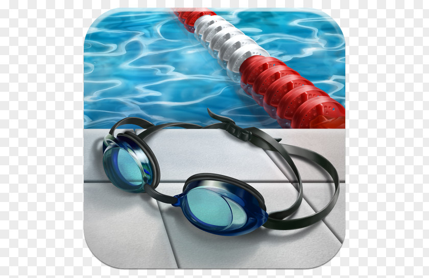 Swimming Goggles Pool Skeuomorph Lessons PNG