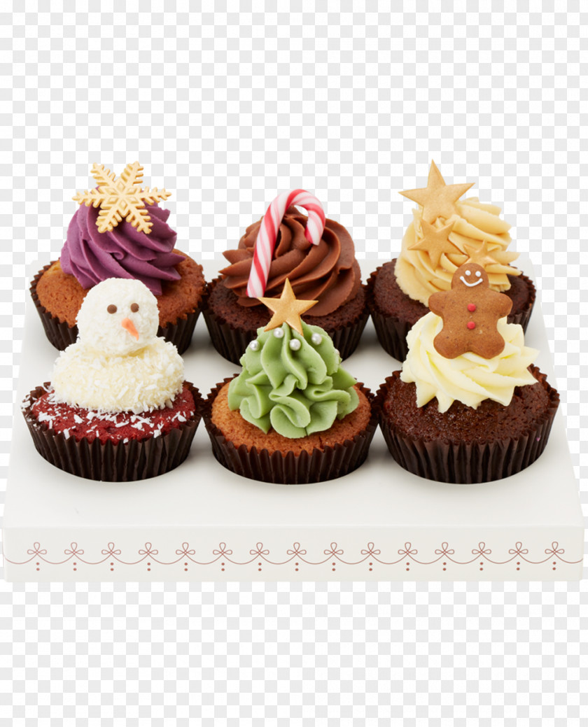 Cup Cake Cupcake Muffin Frosting & Icing Christmas Petit Four PNG