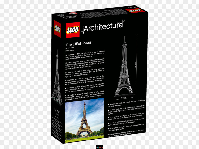 Eiffel Tower LEGO 21019 Architecture The Lego Der Eiffelturm PNG