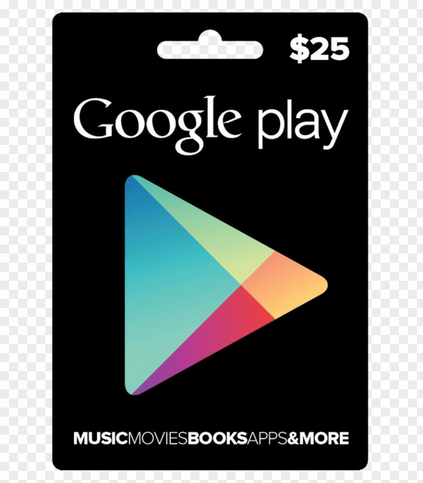 Gift Card Google Play PNG