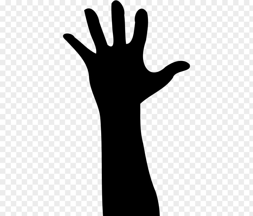 Raised Hand Drawing Clip Art PNG