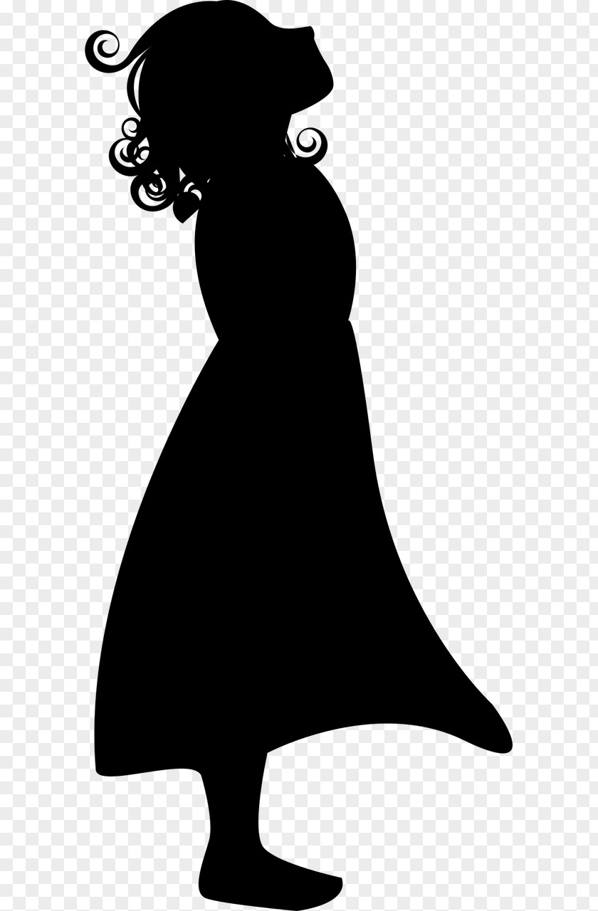 Silhouette Child Girl PNG Girl, clipart PNG