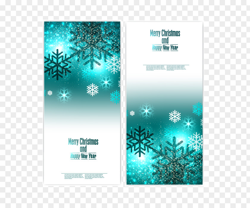 Vector Snow Banners Christmas New Year Snowflake Illustration PNG
