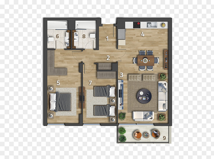 Apartment Floor Plan House Kế Hoạch Zekeriyaköy, Istanbul PNG