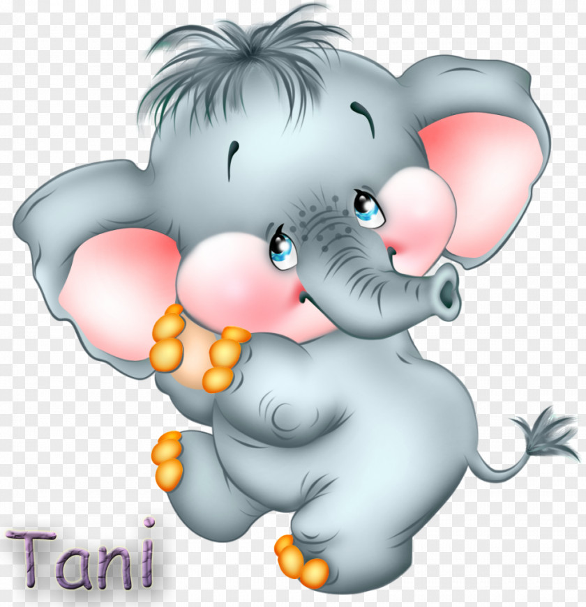 Elephantidae Cartoon Clip Art PNG