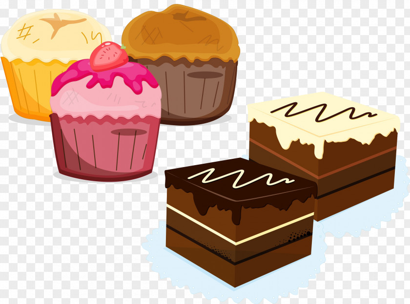 Cheese Chocolate Cake Bar Illustration PNG