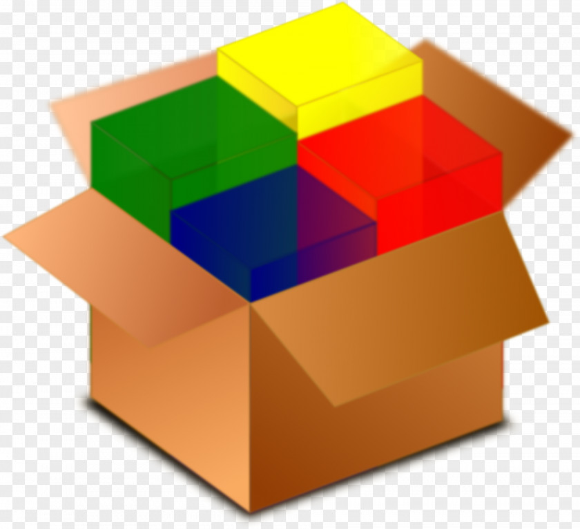 Colorful Cube Deliverable Clip Art PNG