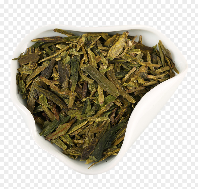 Creative Bowl In The West Lake Longjing Tea Leaves Green Xinyang Maojian PNG