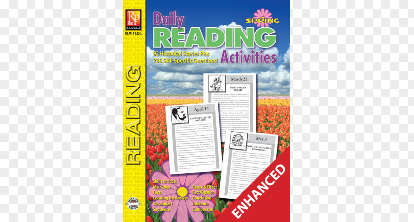 Daily Activities Activity Book Reading Comprehension Paper PNG