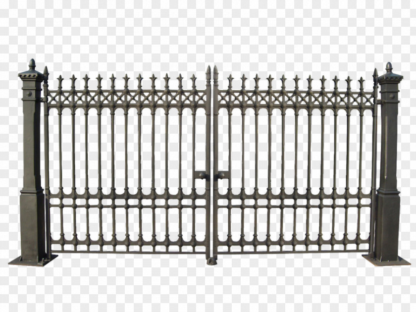 Iron Railings Gate Fence Clip Art PNG