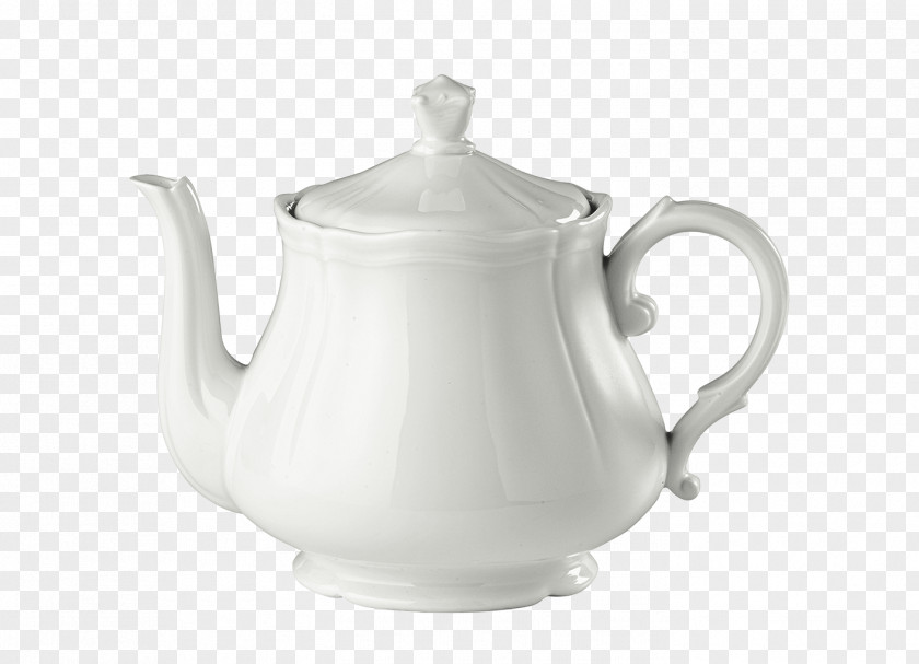 Tea Pot Doccia Porcelain Tableware Teapot Teacup Plate PNG