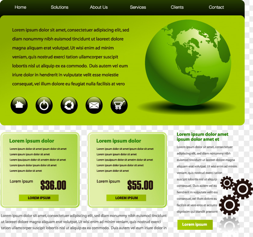 Web Design Responsive Template System Website PNG