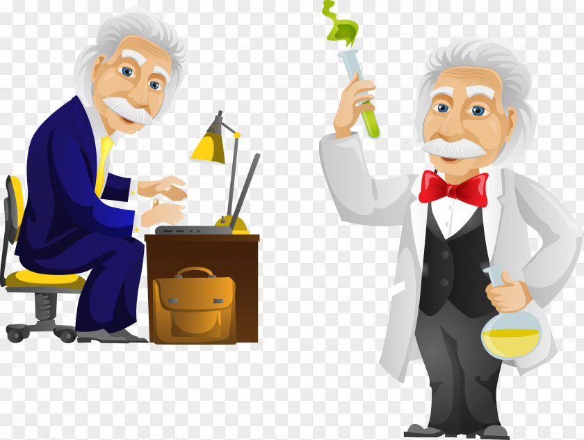 Cartoon Scientist Vector Albert Einstein Stock Photography Illustration PNG