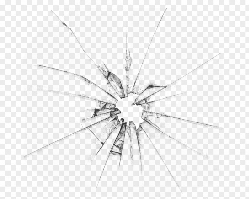 Crack Broken Windows Theory Glass Drawing Glazing PNG