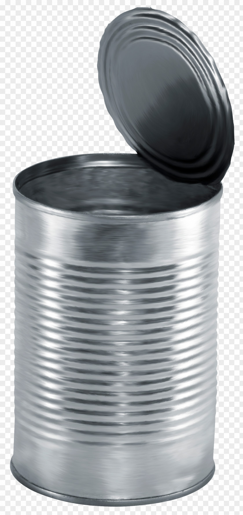 Silver Trash Tin Can Canning Beverage Aluminum PNG