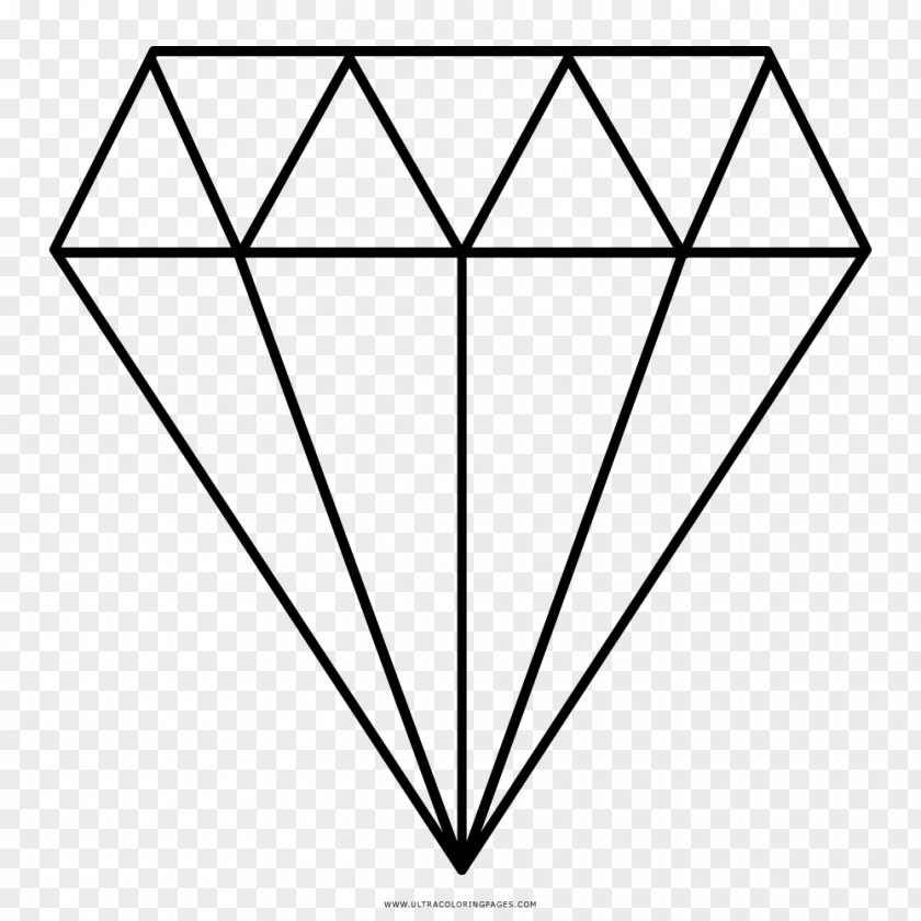 Diamond Gemstone Drawing PNG