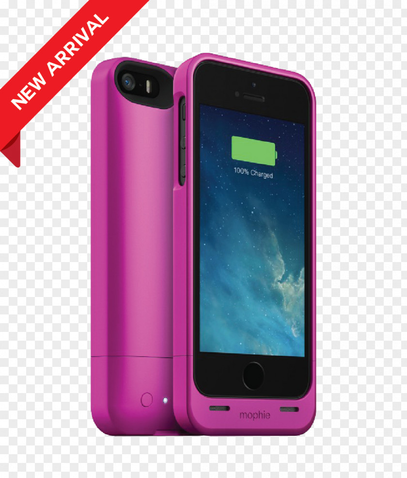 FLASH PINK IPhone 5s Battery Charger SE Mophie Juice Pack Helium PNG