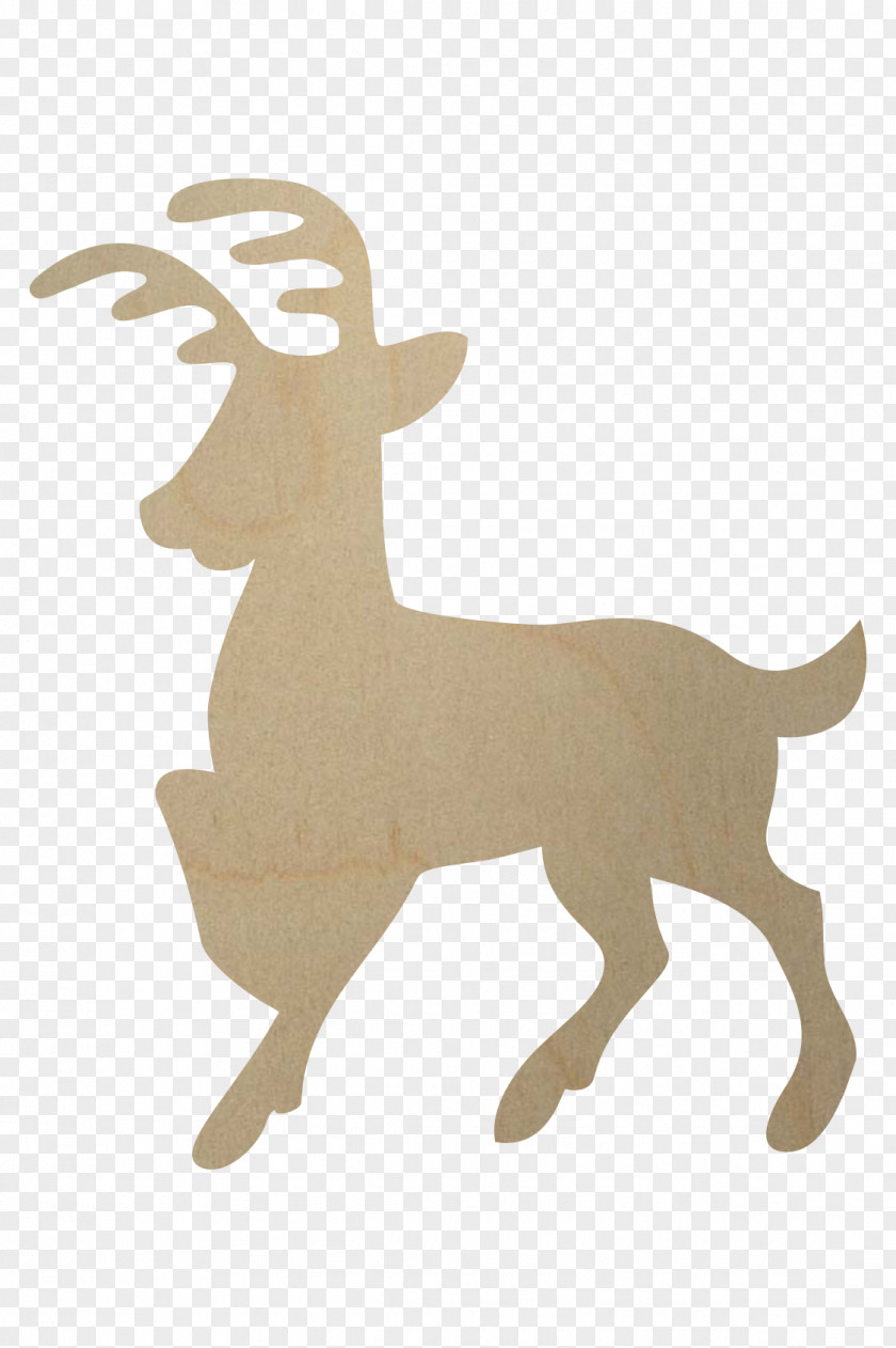 Reindeer Shape Wood Horn PNG
