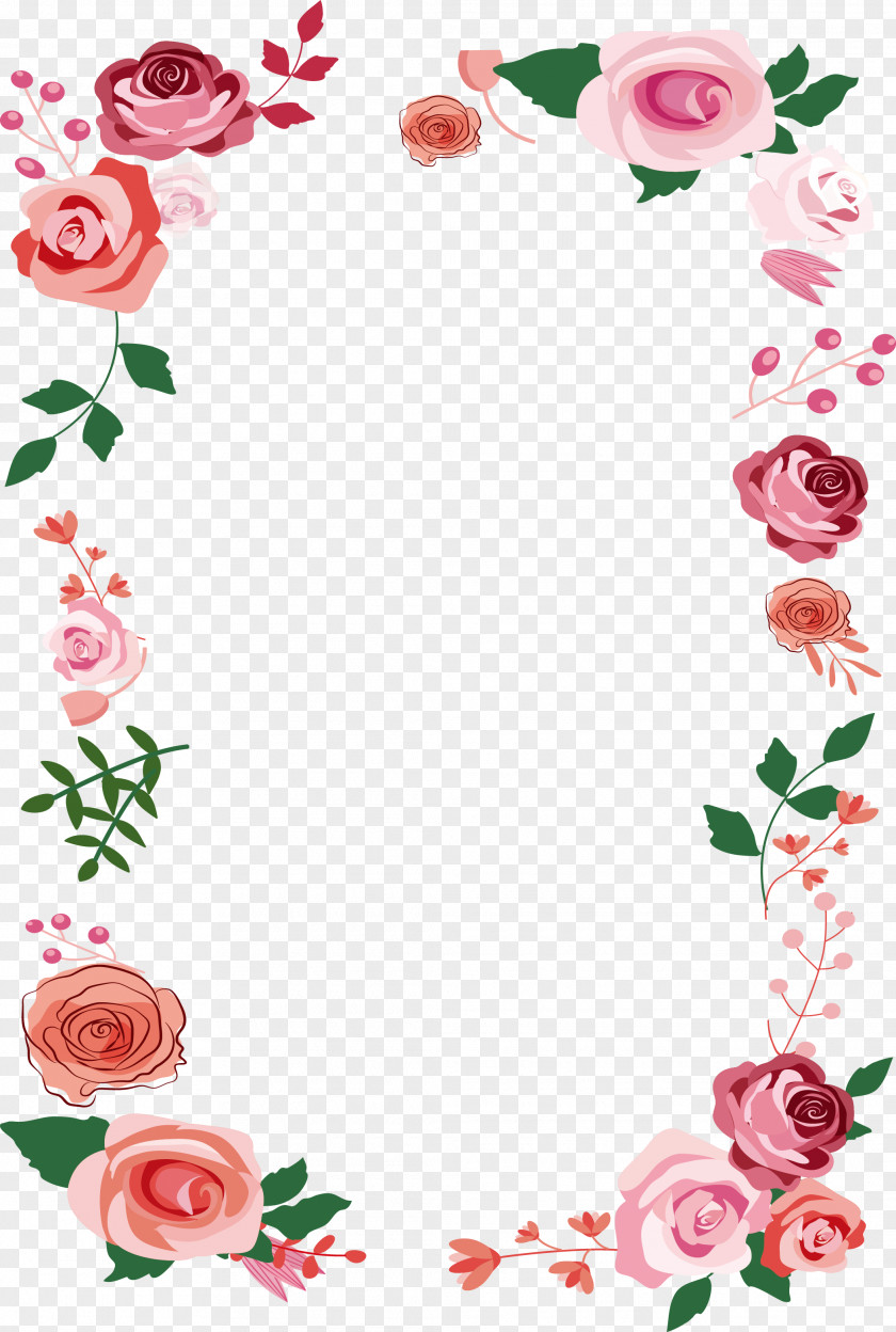 Romantic Pink Roses Marriage PNG
