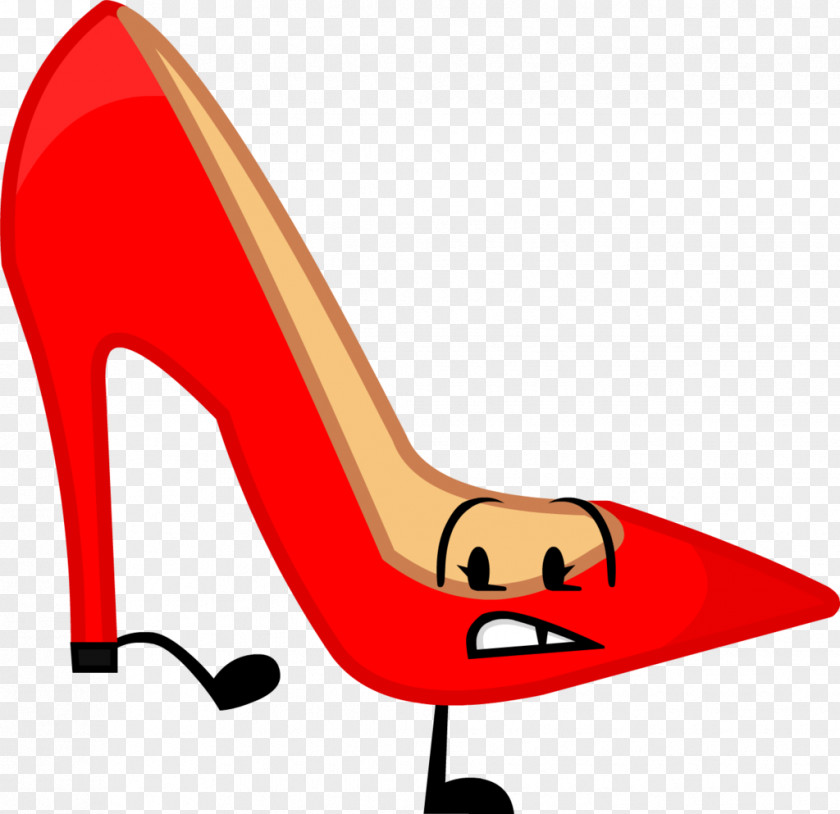 Shoe Leg High Heels Red Footwear Line Basic Pump PNG