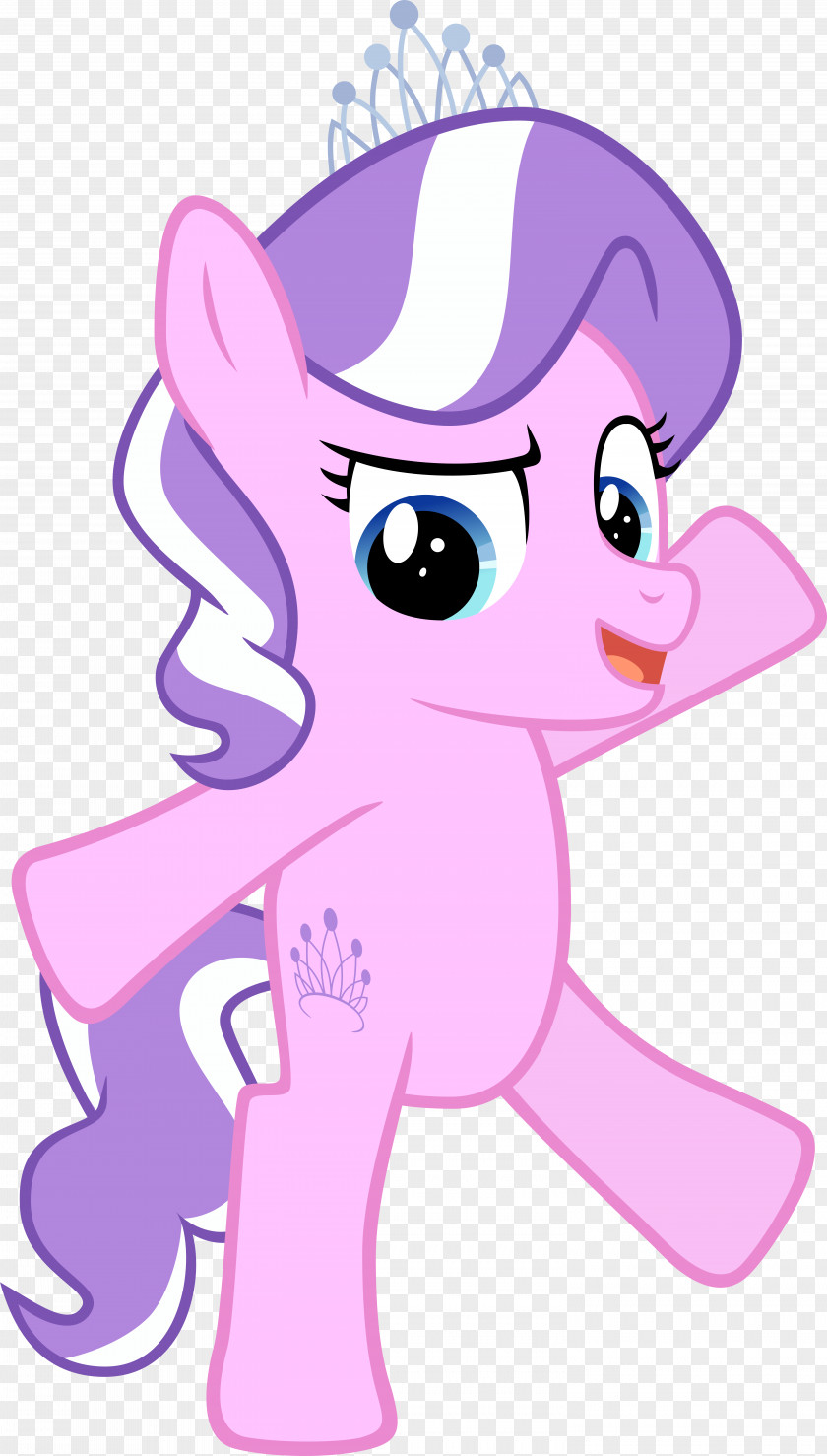 Tiara Diamond Purple Pony Art PNG