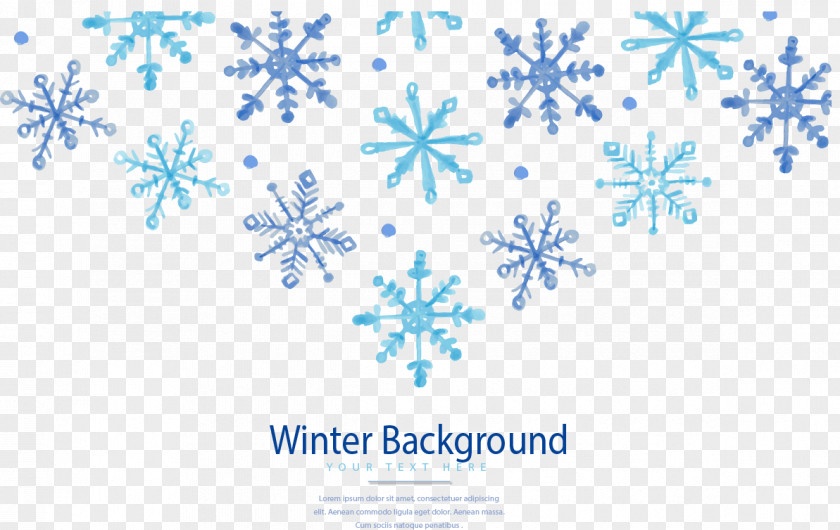 Winter Snowflake Background Euclidean Vector PNG
