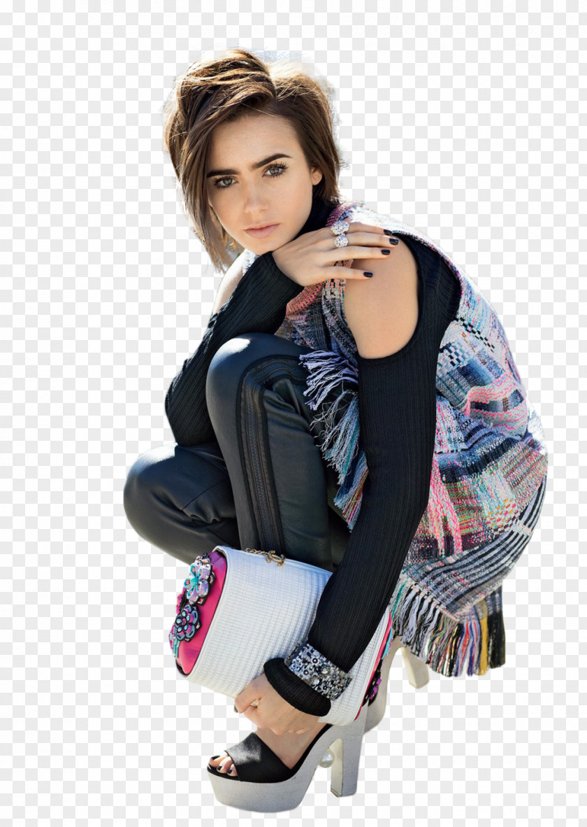 Actor Lily Collins Shoe Celebrity Female PNG