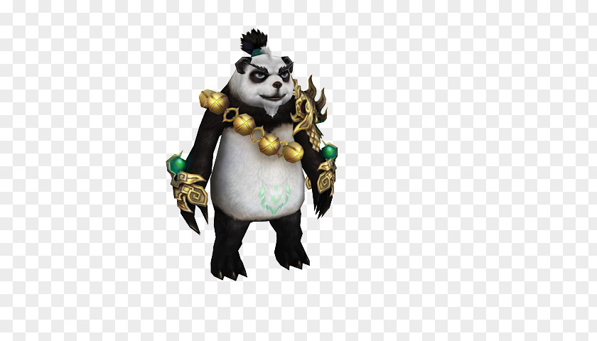 Creative Panda Figurine Character PNG