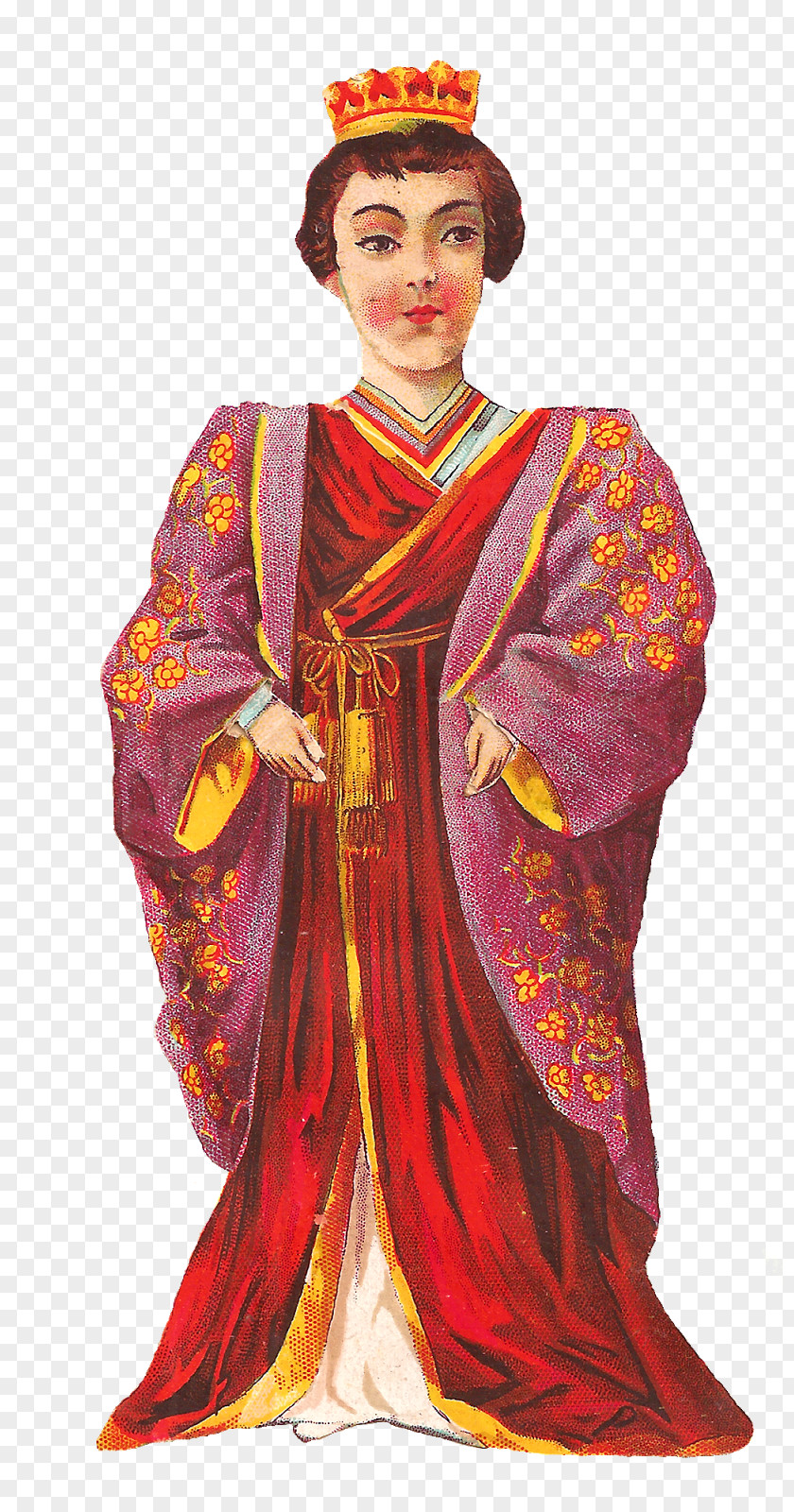 Fashion Illustration Emperor Of Japan Empress Michiko Robe PNG