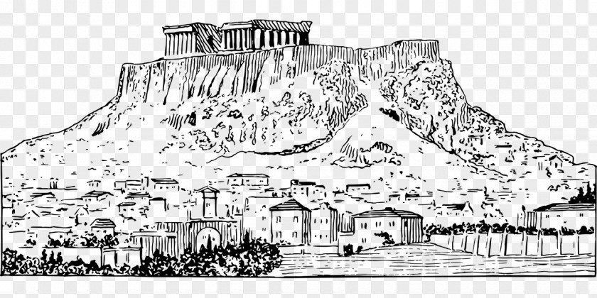 Greece Parthenon Acropolis Of Athens Drawings Sketchbook PNG