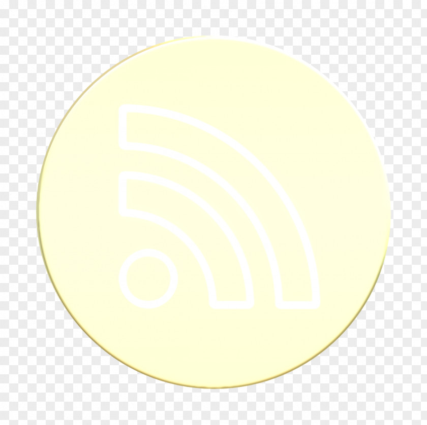Logo Beige Circle Icon Outline Rss PNG