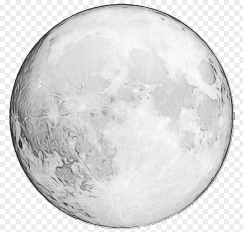 Silver Astronomical Object Cartoon Moon PNG