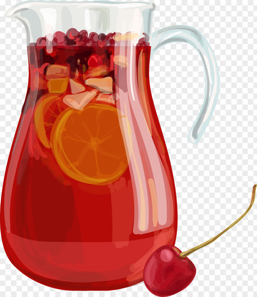 Vector Fruit Drinks Sangria Cocktail Juice Beer Spanish Cuisine PNG