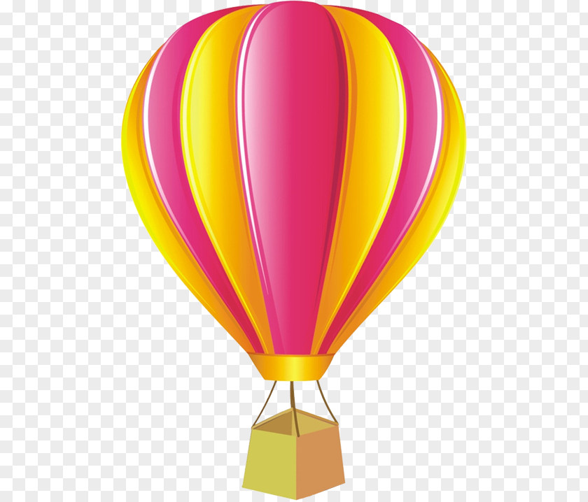 Cartoon Hot Air Balloon Flight Airplane PNG