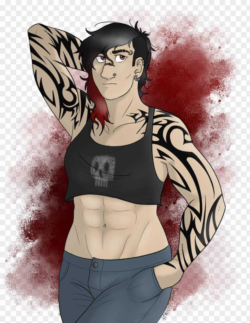 Cartoon Legendary Creature Black Hair Homo Sapiens PNG