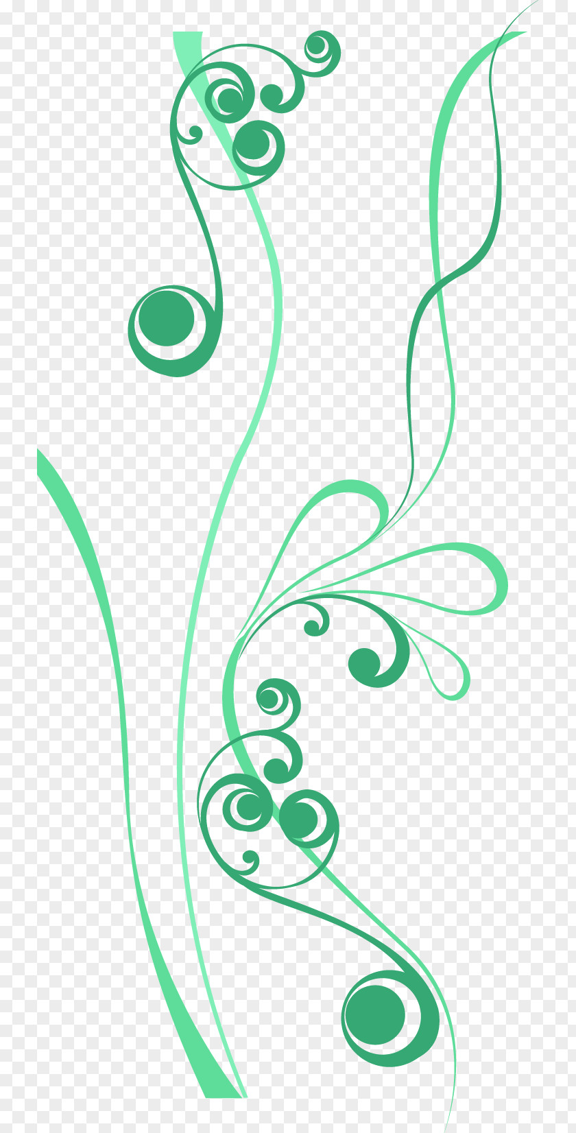 Dynamic Lines Green Line Curve PNG