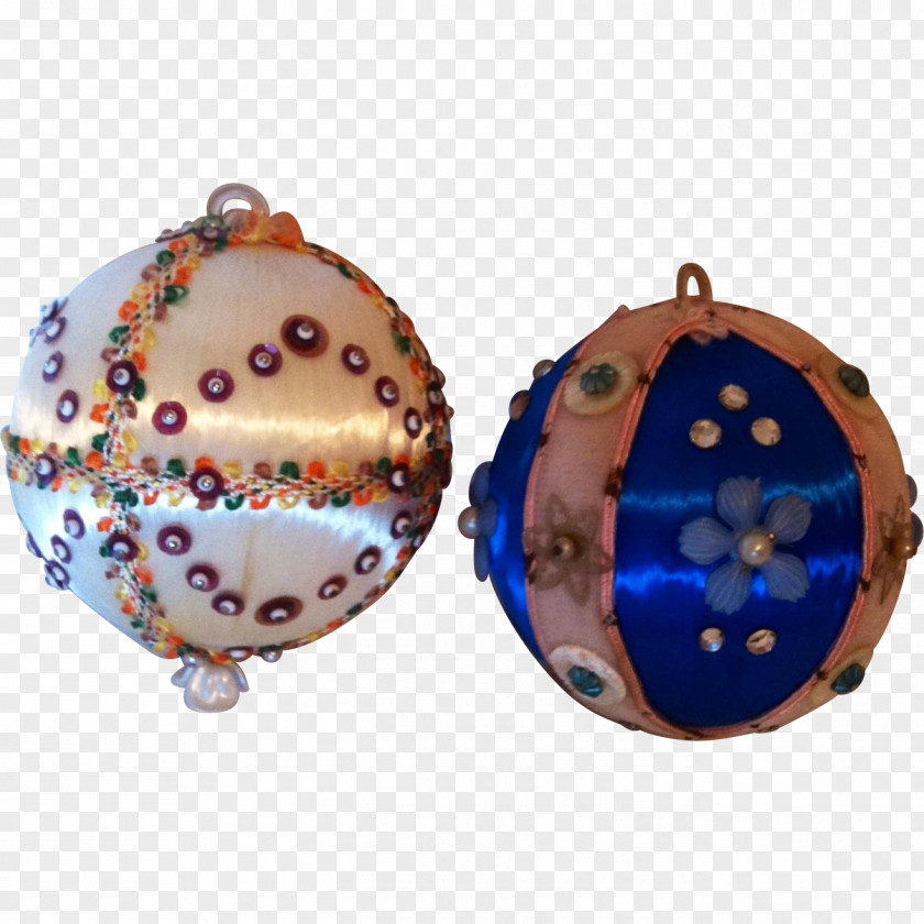 Jewellery Bead Cobalt Blue Christmas Ornament PNG
