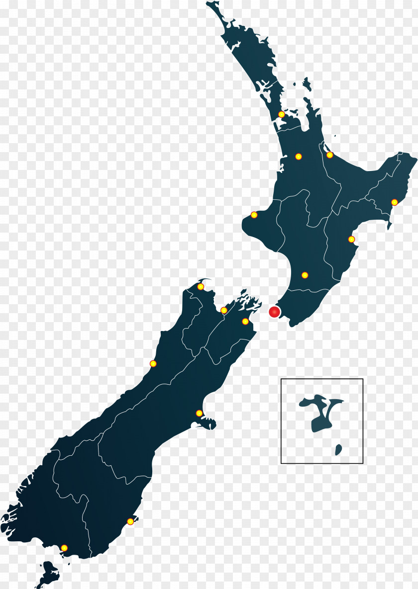 New Zealand Map Dot Vector Royalty-free Illustration PNG