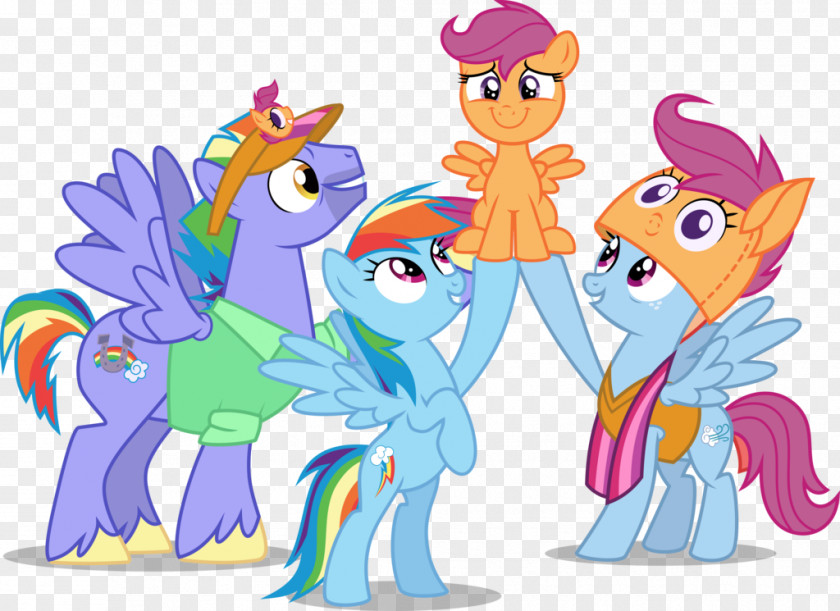 Parental Vector Rainbow Dash Scootaloo Twilight Sparkle Pinkie Pie Rarity PNG