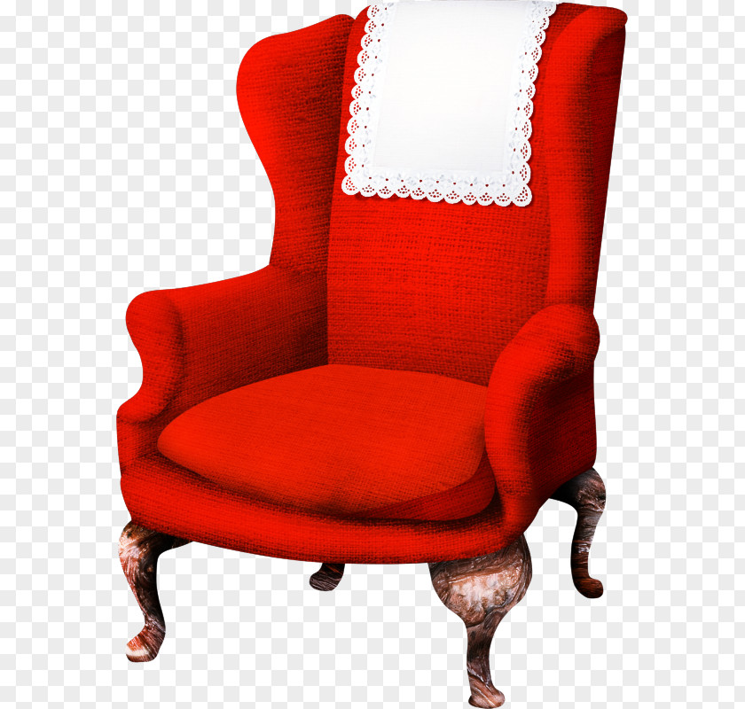 Room Club Chair Furniture Red PNG