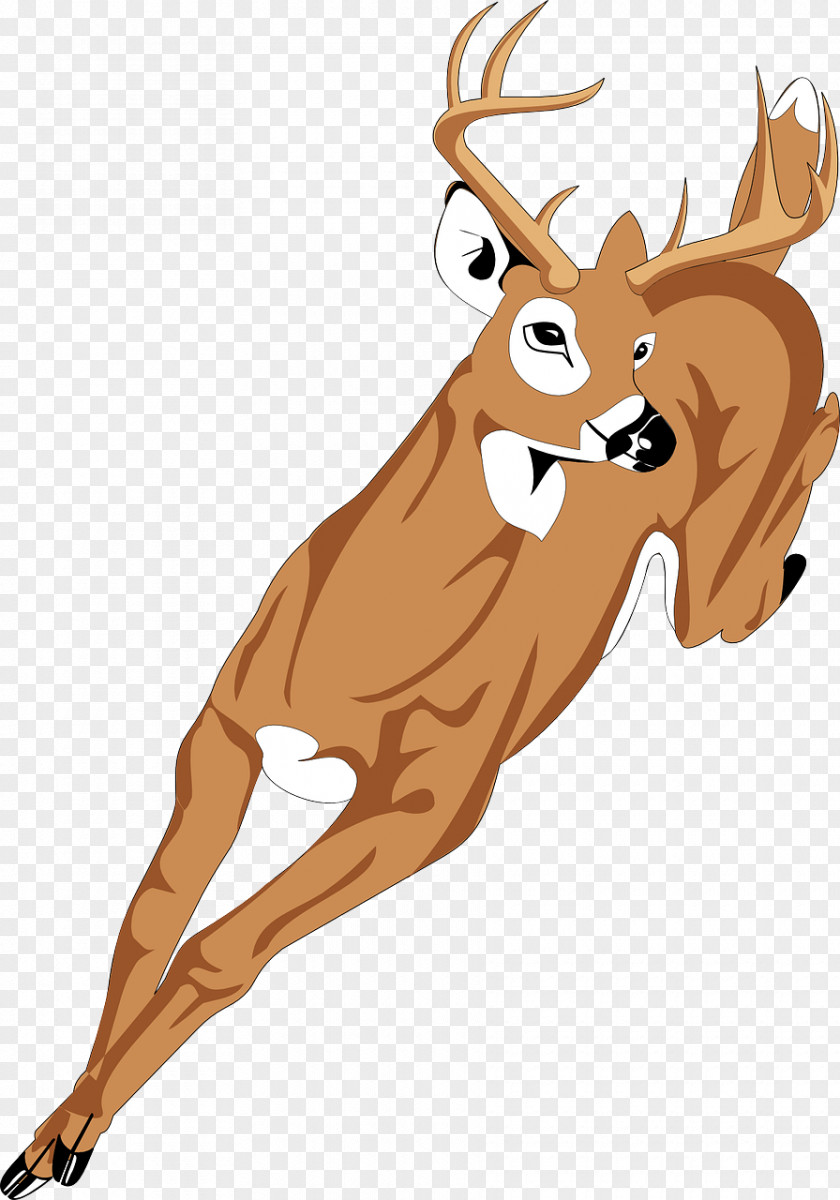 Running Deer Clip Art PNG