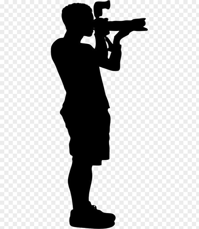 Telephoto Lens Reporter Silhouette Photojournalist PNG