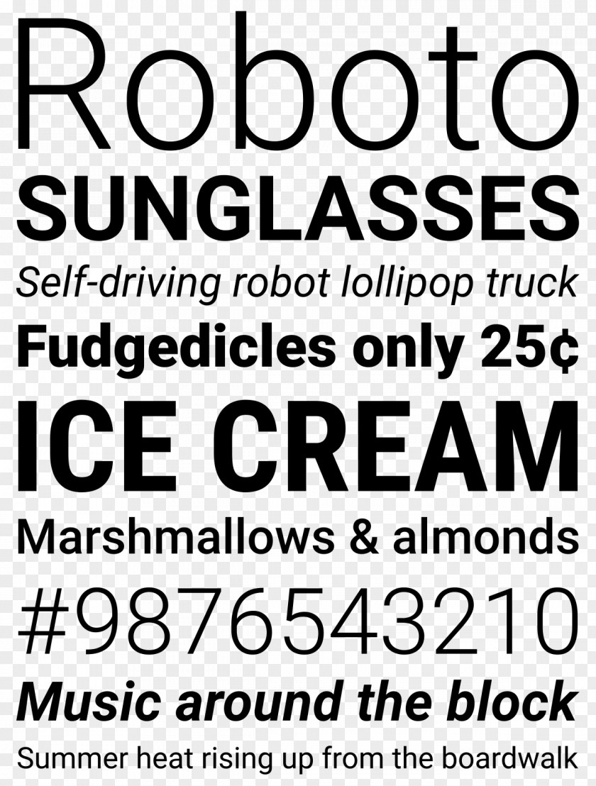 Android Roboto Typeface Sans-serif Font PNG