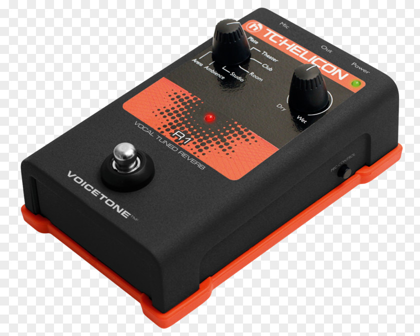 Guitar Effects Processors & Pedals TC-Helicon VoiceTone R1 Reverberation C1 PNG