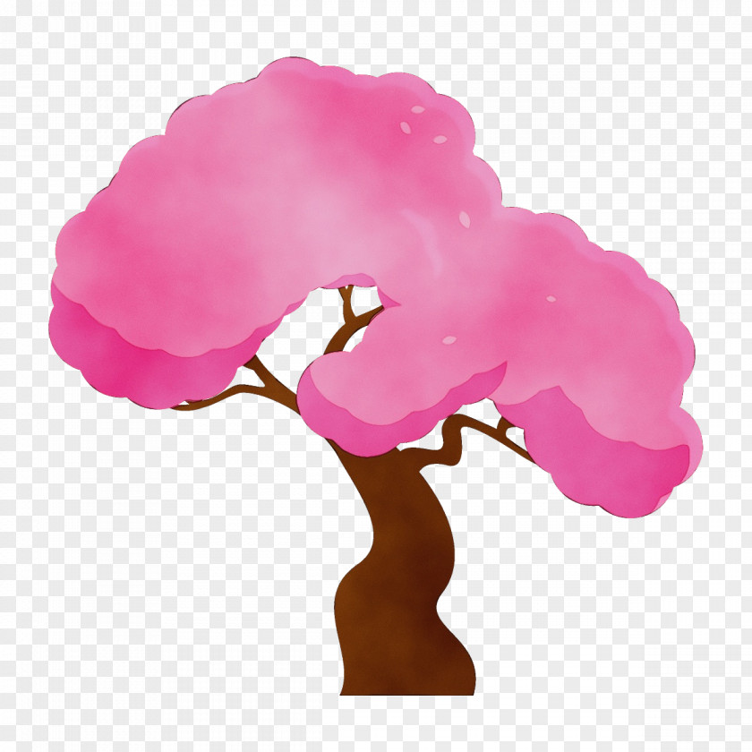 Plant Stem Magenta Pink Tree Petal Material Property PNG