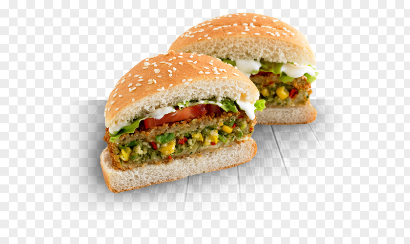 Spicy Burger Veggie Hamburger Fried Chicken Vegetarian Cuisine PNG
