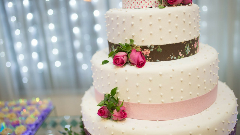 Wedding Cake Invitation Layer PNG