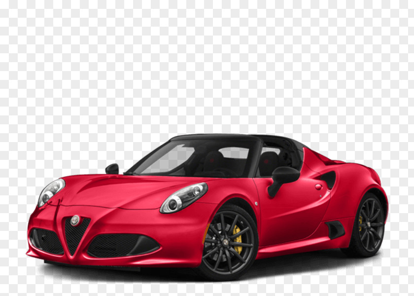 Alfa Romeo 2018 4C Spider Convertible Coupe PNG